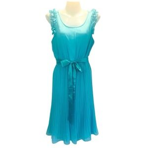 Ever‎ Pretty Woman Sz 10 Turquoise Feminine Coquette Girl Whimsical Fairy Dress